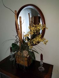 Antique Walnut Secretary with Lyre Base