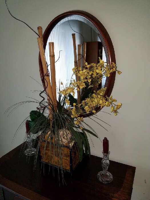 Antique Walnut Secretary with Lyre Base