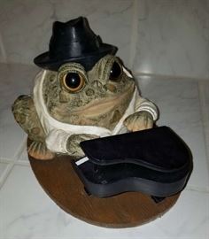 Cute Frog Playing Piano