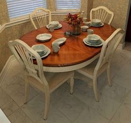 Beautiful Wood Dining Table with 4 Chairs