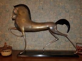Large Metal Horse