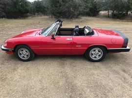 1990 Alfa Romeo Veloce Spider 76k
Mechanically perfect, $5k + in service receipts past year- runs great, looks great, manual, clean car, $10.5k cash! 