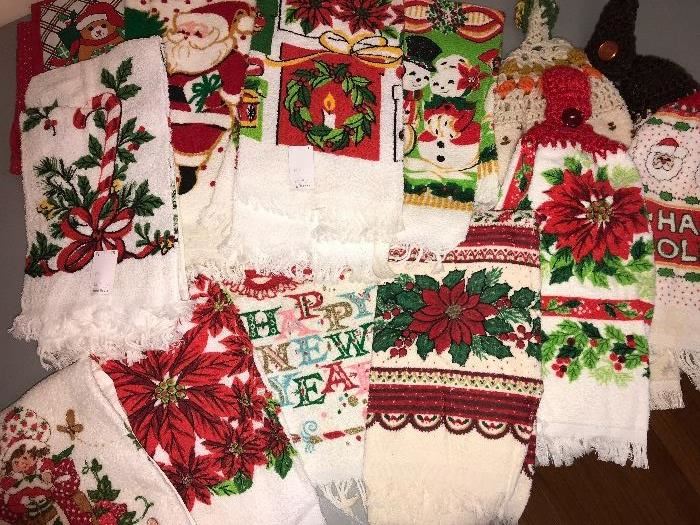 Vintage holiday linens