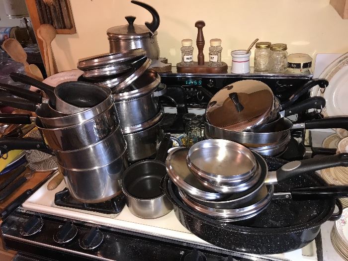 Tons of pots and pans!
