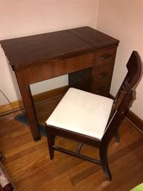 Kenmore sewing machine, cabinet and chair