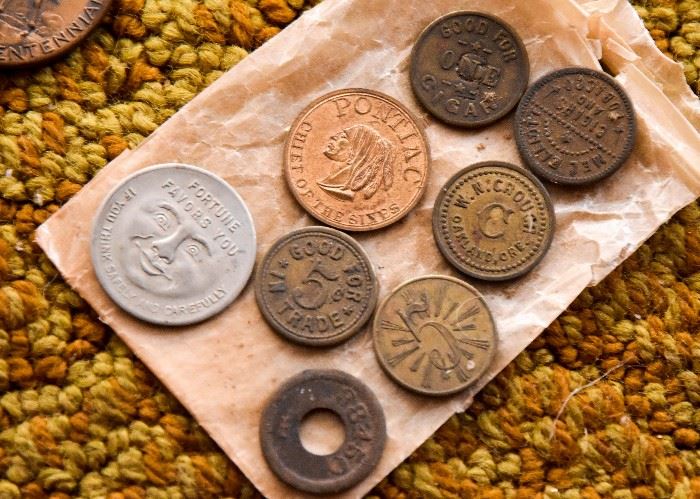 Various Vintage Tokens / Trade Coins