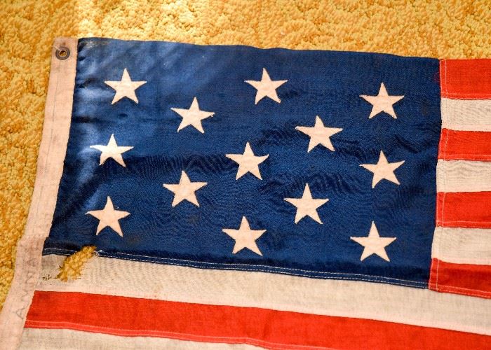Antique United States 13 Star Flag