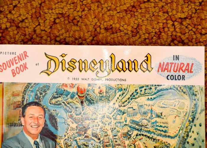 Vintage Walt Disney Disneyland Souvenir Book (1955)