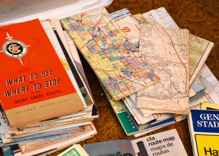 Vintage Travel Brochures, Maps Etc.
