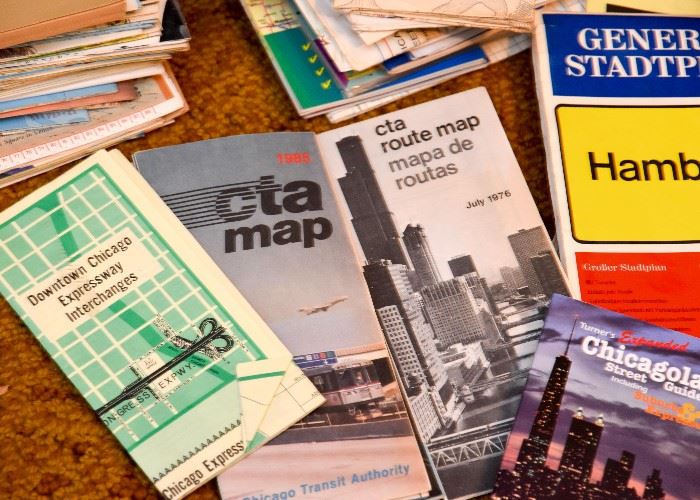 Vintage Travel Brochures, Maps Etc.