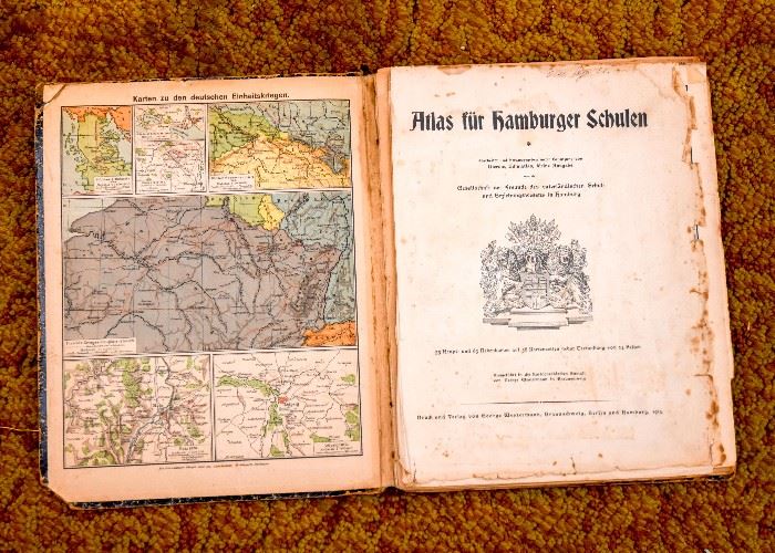 Vintage German Atlas