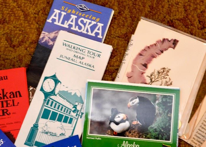 Alaska Travel Brochures, Patches & Souvenirs