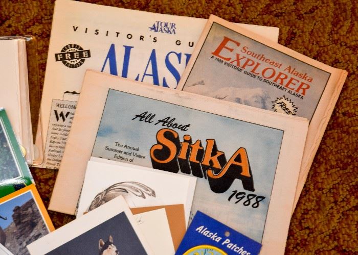Alaska Travel Brochures, Patches & Souvenirs