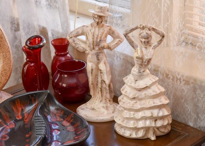 Vintage Spanish Dancers Ceramic Figurines