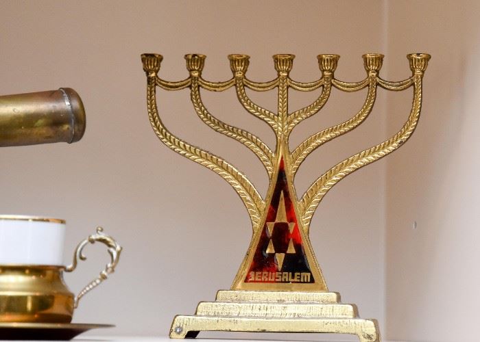 Brass Menorah - Judaica