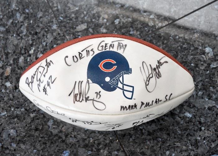 Chicago Bears Autographed Football
