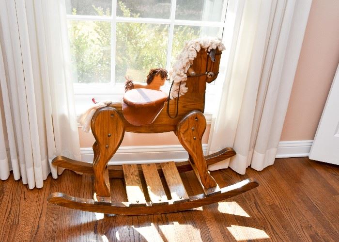 Children's Wooden Rocking Horse