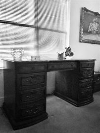 solid wood  secretary desk