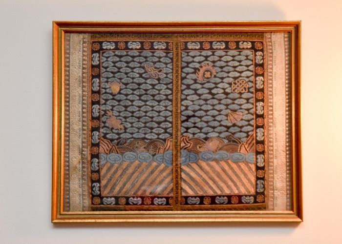 Framed Asian Tapestry