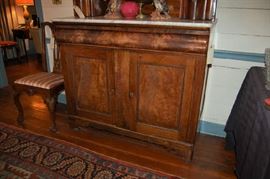 European sideboard made of Plum Pudding Mahogany