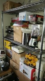 Massive amount of brand new in box kitchen supplies and appliances