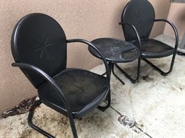 Outdoor Chairs and Table 