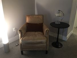 Pablo Pardo Lamp, Cowhide Chair, Art Deco Style Desk Lamp