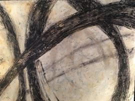 Large Abstract Oil on Canvas 