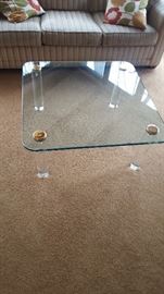 36" by 36" Heavy Glass table