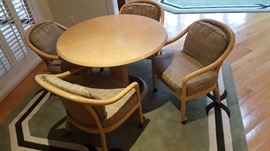 Drexel Heritage  Formation Table can rise to bar height.