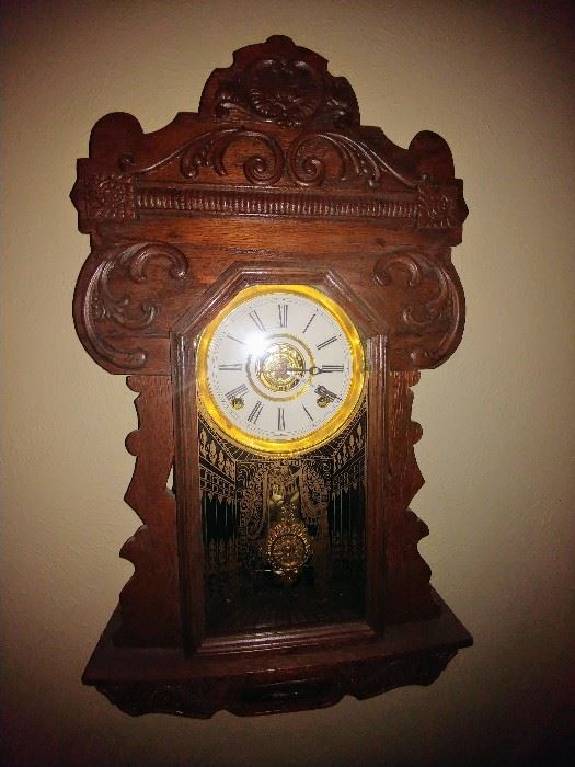 ornate antique wall clock