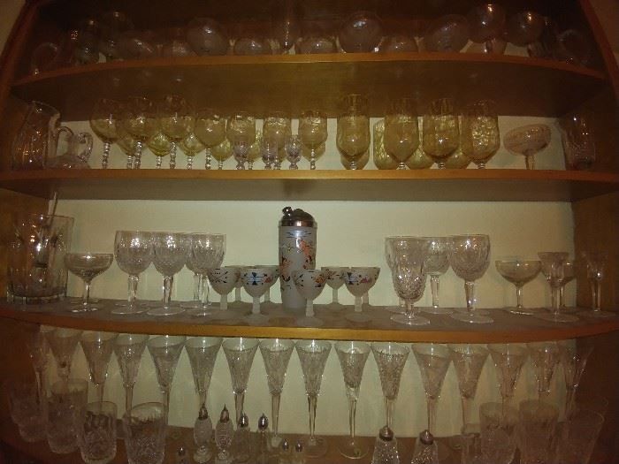 stemware crystal vintage