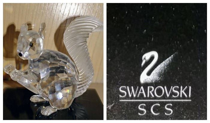 swarovski crystal squirrel