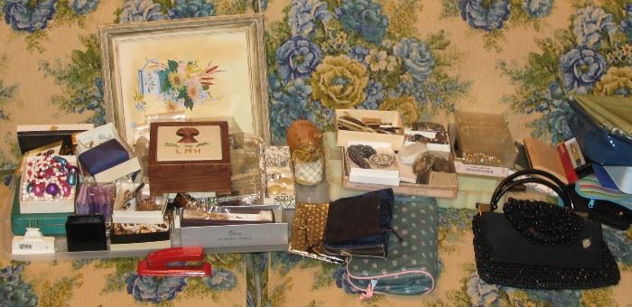 Jewelry and vintage handbags