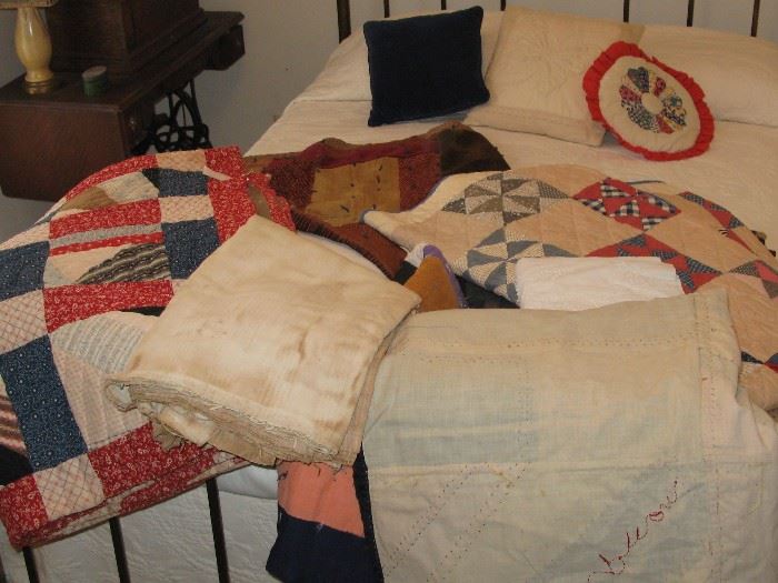 Selection of early quilts