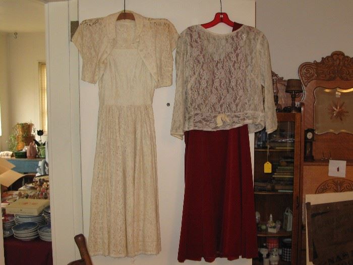 Lacy vintage dresses