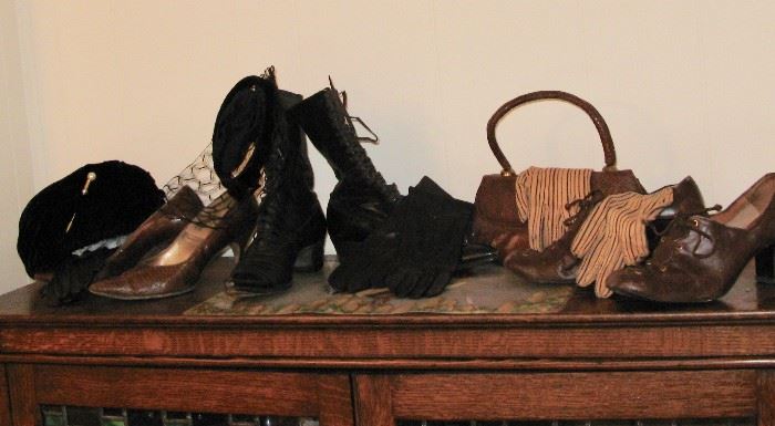 Victorian lace-up boots and other shoes & accessories