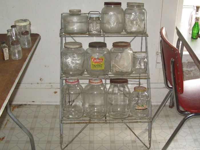 Old counter jars