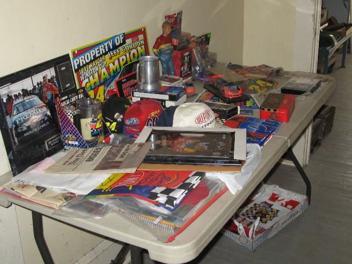 Great NASCAR collection, including signed Jeff Gordon items and many other drivers