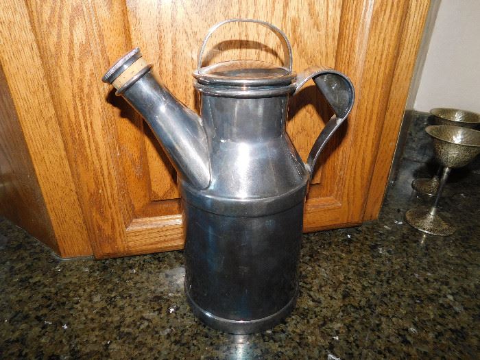 Reed and Barton milk can cocktail shaker