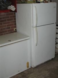 Selling both the chest freezer and refrigerator