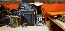 Vintage cameras and lenses