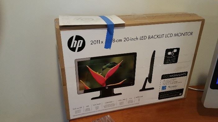  HP 20" LED backlit computer monitor. I love mine!