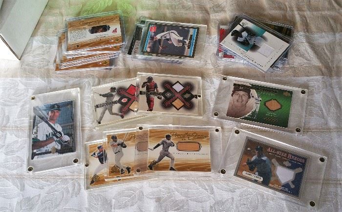 huge baseball card collection - some in plastic cases