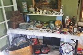 first stop in collectibles - table in front room is full!