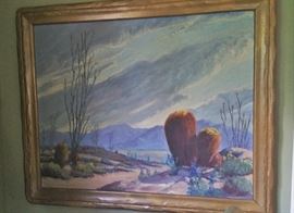 3rd original oil by John William Hilton - large
