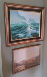 original oil by R. Kerr, Puyallup WA... small framed print