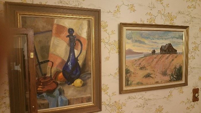 original oil paintings, unsigned