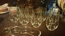 great set of Mid Century tumblers