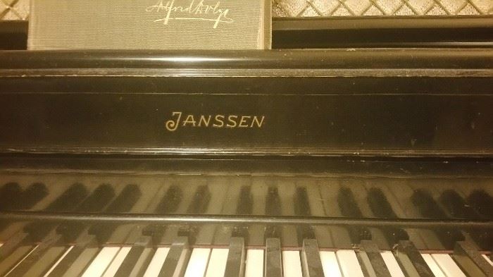 Janssen piano, black laquer finish